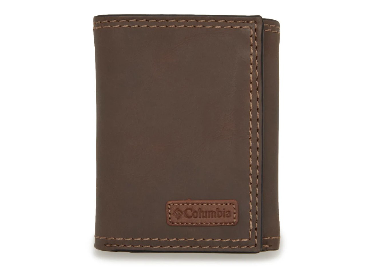 Brown Leather Trifold Wallet