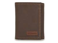 Brown Leather Trifold Wallet Brown view