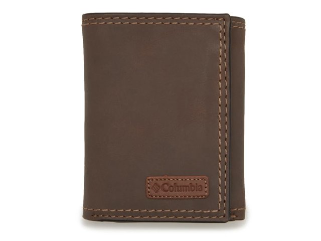 Brown Leather Trifold Wallet