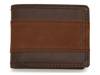 Two-Toned Leather Bifold Wallet Dark Brown view