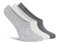Cashmere Blend Women's No Show Liners - 3 Pack Grey/Off White/Charcoal view