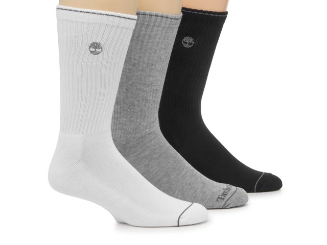 Cushioned Logo Men's Crew Socks - 3 Pack