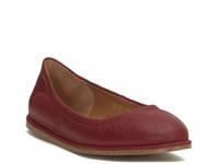Wimmie Flat Red Nubuck Leather view