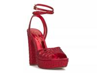 Iralin Platform Sandal Red view