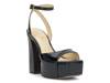 Lirio Platform Sandal Black Patent view