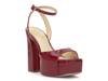Lirio Platform Sandal Red Patent view
