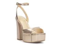 Lirio Platform Sandal Rose Gold Metallic Snake Print view