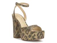 Lirio Platform Sandal Gold Metallic Leopard Print view