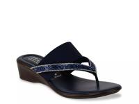 Deleiza Wedge Sandal Navy view