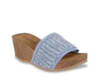 Ibbie Wedge Sandal Blue view
