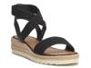 Thimba Espadrille Wedge Sandal Black view
