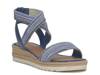 Thimba Espadrille Wedge Sandal Blue Chambray view