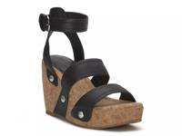 Valintina Wedge Sandal Black view