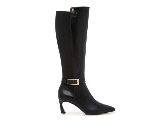 black dress boots with heel Fine Time Block Heel Knee High Boots main image 1