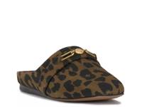 Rechell Mule Hickory Brown/Black Leopard Print Suede view