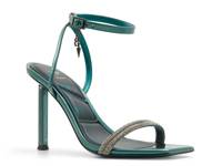 x Wicked Bewitching Sandal Dark Green Patent view