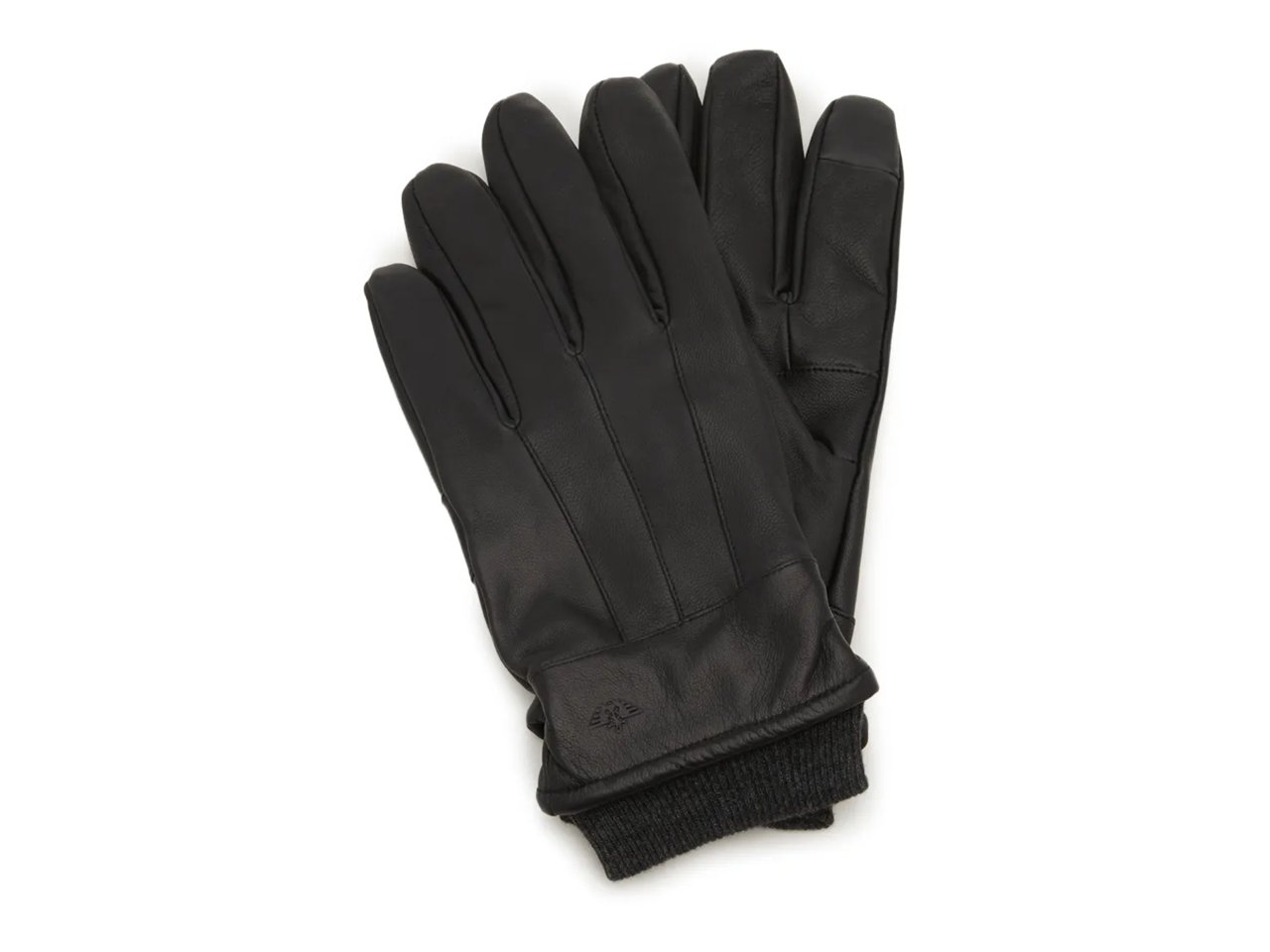 Black Touch Screen Men's Leather Gloves