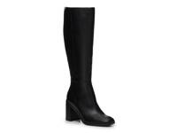 Flapper Wide Calf Boot Black view