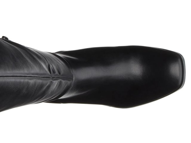 black wide calf dress boots 