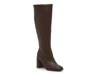 Flapper Wide Calf Boot Dark Brown view