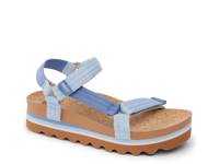 Cushion Rem Hi Platform Sandal Blue view