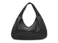 Woven Hobo Bag Black view