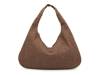Woven Hobo Bag Dark Brown view