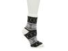 Blocked Geometric Women's Crew Socks Ivory/Black/Grey view