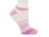 Geometric Lodge Women's Quarter Ankle Socks Ivory/Lilac view