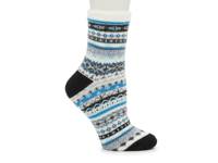 Nordic Women's Crew Socks White/Blue/Black view