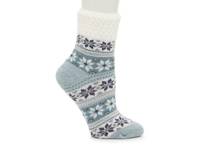 Flake the Flunk Women's Crew Socks Ivory/Blue view