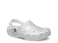 Classic Starry Glitter Clog White/Silver Star Glitter view