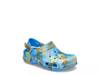 All Terrain Dino Camo Clog - Kids' Ocean Blue Multicolor view