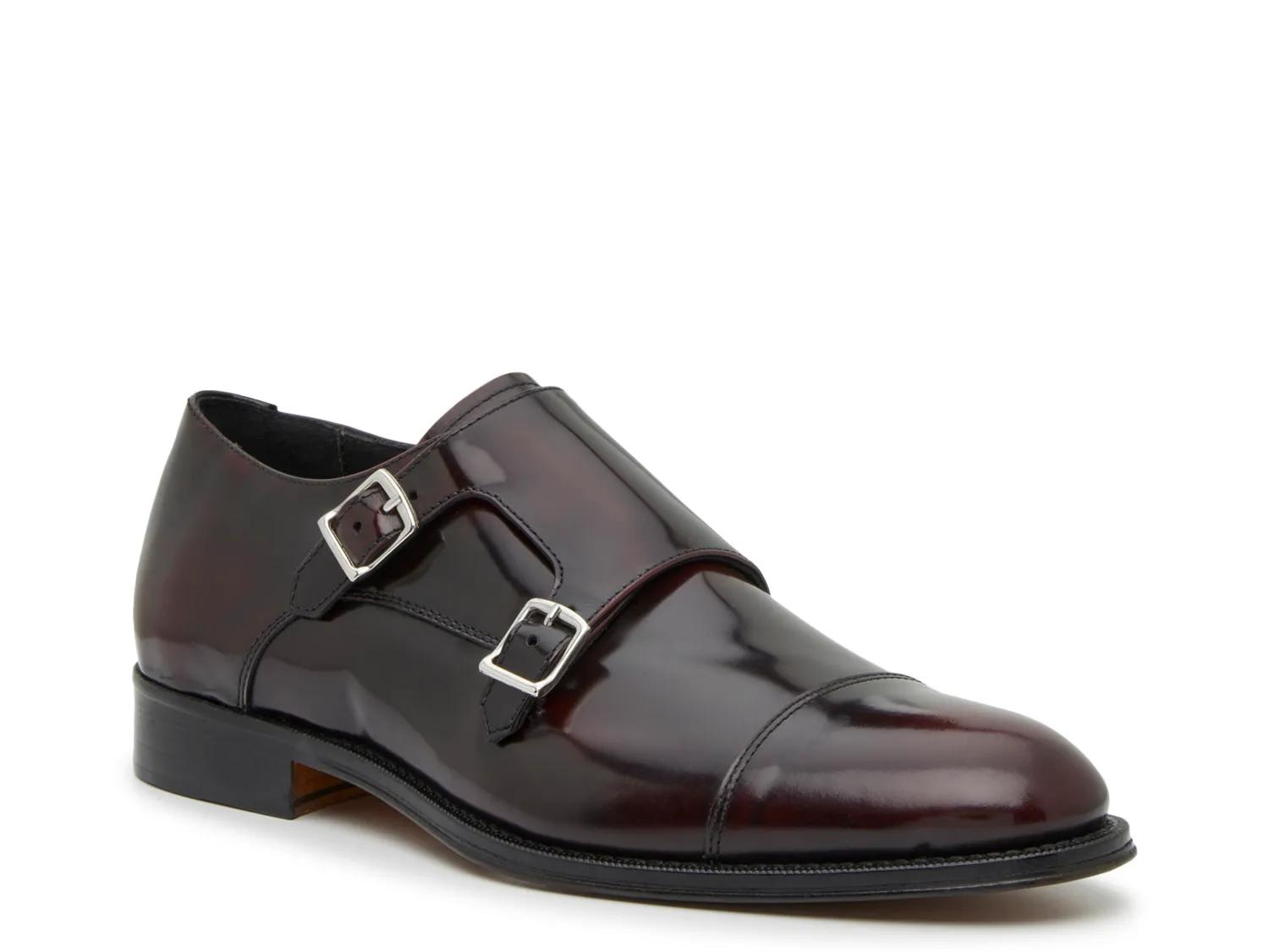 Mercanti Fiorentini Mens Burgundy Leather Oxford Dress Shoes 8.5 Leather Lace Men main image 2