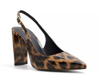 Meesha Pump Brown Patent Leopard Print view