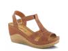 Natala Wedge Sandal Camel Brown view