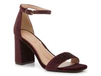 Caital Sandal Deep Merlot Red view
