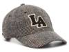 LA Baseball Cap Grey/White/Brown Plaid view