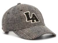 LA Baseball Cap Grey/White/Brown Plaid view