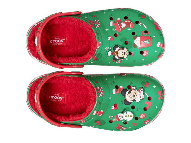 Crocs Mickey Mouse Holiday Lined Clog - Kids display picture 2