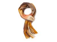 Checkered Scarf Gold/Ivory/Orange Buffalo Check Print view