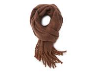 Pocket Scarf Brown Herringbone Print view