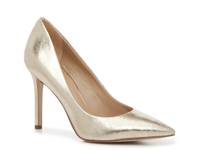 Hazel Pump Gold Metallic Crackle Leather view