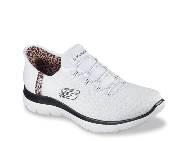 Hands Free Slip-Ins: Summits Leopard Chic Slip-On Sneaker - Women's