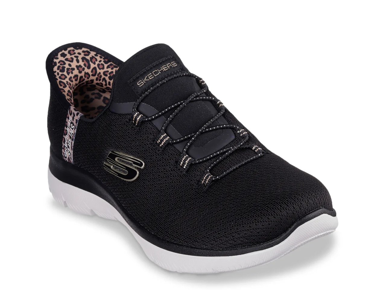 Hands Free Slip-Ins: Summits Leopard Chic Slip-On Sneaker - Women's
