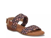 Cabana Sandal Black Leopard Print view