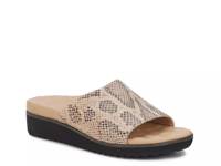 Heston Wedge Sandal Beige Snake Print view
