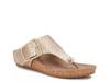 Phoebe Wedge Sandal Gold Metallic Crinkle Leather view
