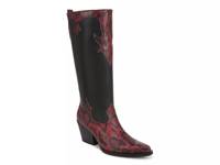Dawson Cowboy Boot Red/Black Snake Print view