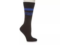 Stripe Unisex Crew Socks Black view